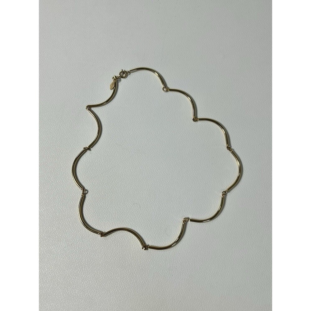 Vintage Sarah Coventry “Allure” 1977 Gold-Tone Scalloped Link Necklace